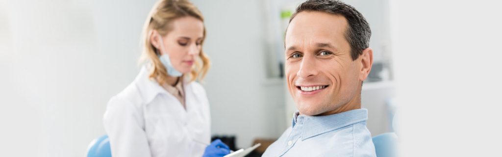A man with dentist